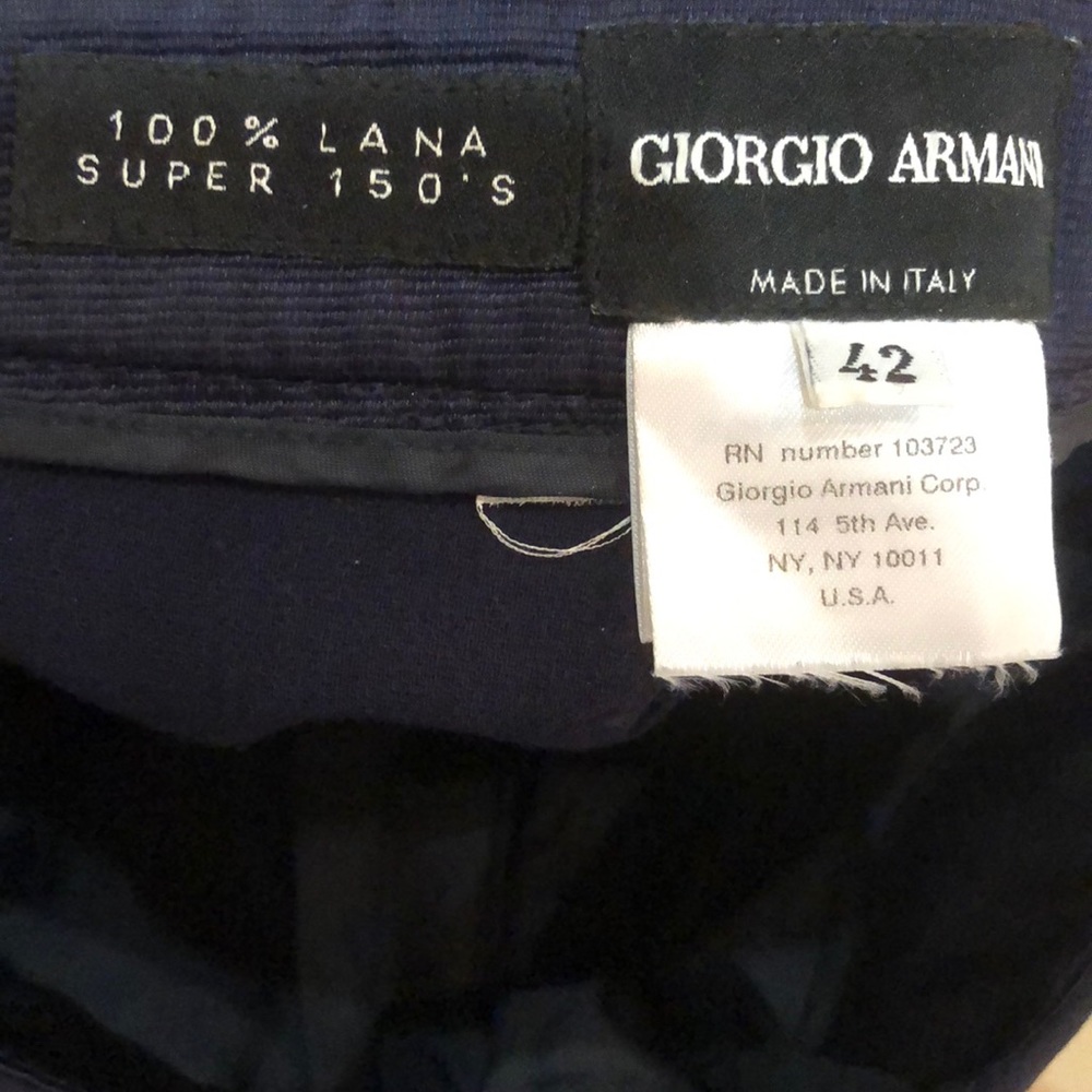 Giorgio Armani Womens 100% Lana Pants - Picture 4 of 4